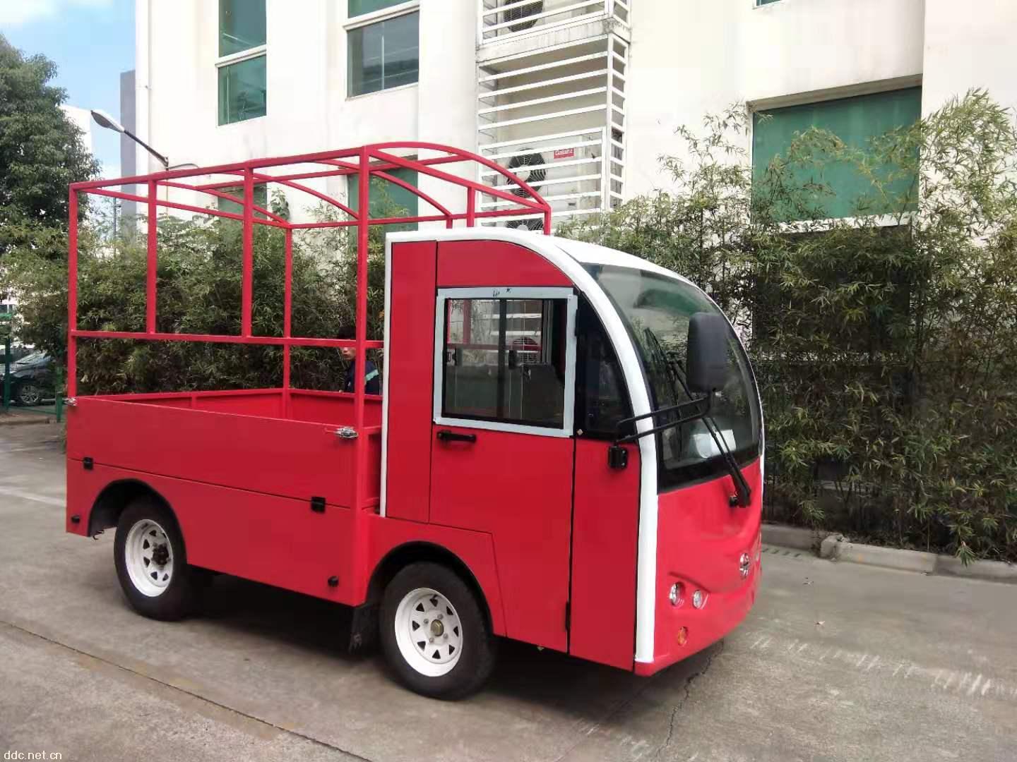 利凯2座带护栏电瓶货车、场内周转电动搬运车